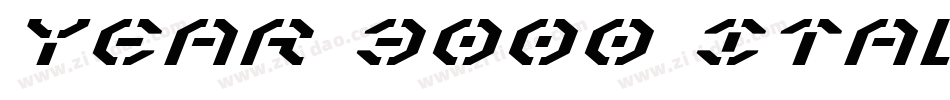 Year 3000 Italic字体转换